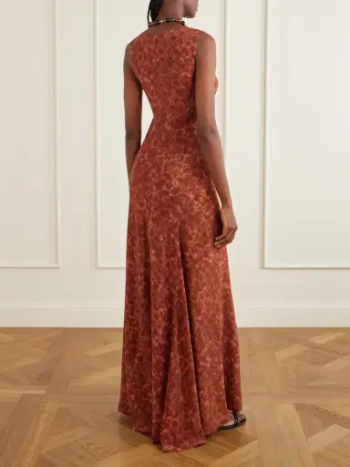 Cortana Irina Silk-chiffon Maxi Dress | Thumbnail 4 Cortana Irina Silk-chiffon Maxi Dress | Thumbnail 4