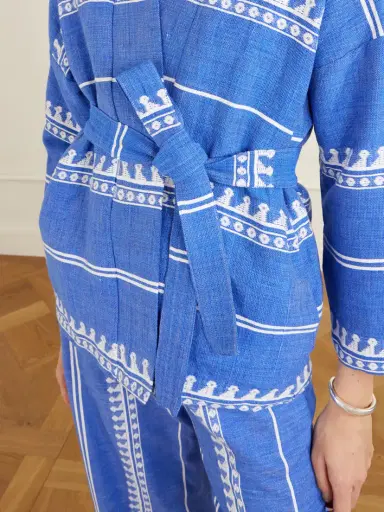 Lemlem Terara Tie-detailed Cotton-gauze Jacket | Thumbnail 4