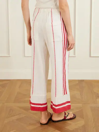 Lemlem Desta Straight-leg Cotton Pants | Thumbnail 4 Lemlem Desta Straight-leg Cotton Pants | Thumbnail 4