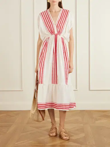 Lemlem Leila Cotton-gauze Midi Dress | Thumbnail 2 Lemlem Leila Cotton-gauze Midi Dress | Thumbnail 2