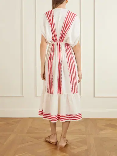 Lemlem Leila Cotton-gauze Midi Dress | Thumbnail 3 Lemlem Leila Cotton-gauze Midi Dress | Thumbnail 3