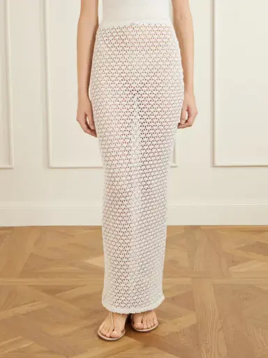 SARA CRISTINA Arena Crocheted Cotton Coverup | Thumbnail 3