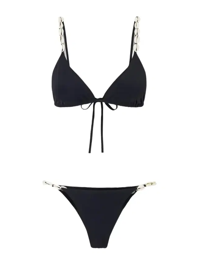SARA CRISTINA Cowries Embellished Bikini