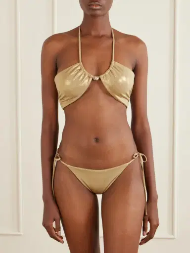 SARA CRISTINA Bahia Pearl-embellished Bikini | Thumbnail 2