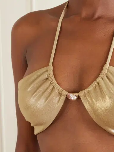 SARA CRISTINA Bahia Pearl-embellished Bikini | Thumbnail 4