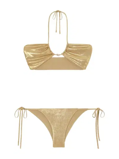 SARA CRISTINA Bahia Pearl-embellished Bikini | Thumbnail 1