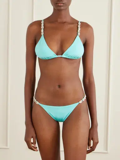 SARA CRISTINA Cowries Embellished Bikini | Thumbnail 2