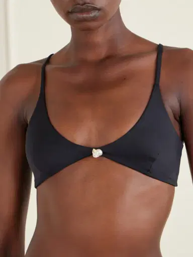 SARA CRISTINA Luna Pearl-embellished Bikini | Thumbnail 4