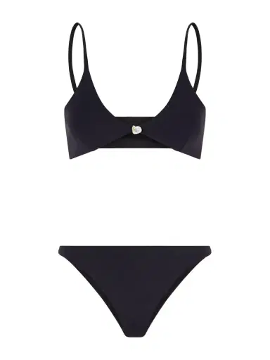 SARA CRISTINA Luna Pearl-embellished Bikini | Thumbnail 1