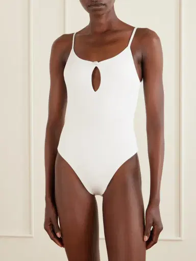 SARA CRISTINA Pearl Cutout Ribbed Swimsuit | Thumbnail 2 SARA CRISTINA Pearl Cutout Ribbed Swimsuit | Thumbnail 2