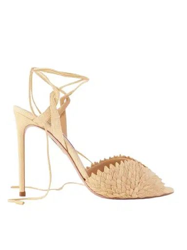 Aquazzura Rio Flirt 105 Raffia Sandals | Thumbnail 1 Aquazzura Rio Flirt 105 Raffia Sandals | Thumbnail 1