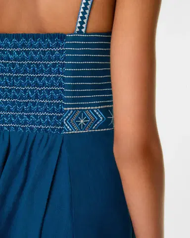 Emporio Sirenuse Elida Dress with Ballerina Embroidery | Thumbnail 6 Emporio Sirenuse Elida Dress with Ballerina Embroidery | Thumbnail 6