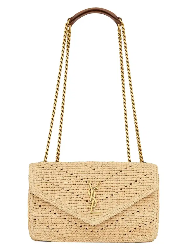 Women's Loulou  Shoulder Bag in Raffia - Natural