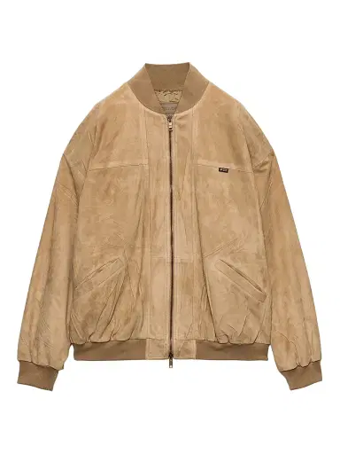 Prada Women's Suede Jacket - Beige - Size 8 | Thumbnail 1