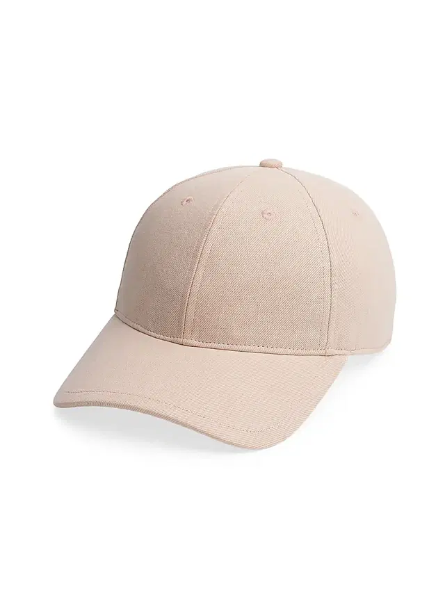 rag & bone Women's Harlow Cotton Baseball Cap - Cream Tan Linen