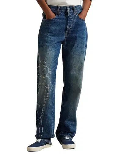 Polo Ralph Lauren Women's Relaxed Straight Jeans - Junesel Wash | Thumbnail 2