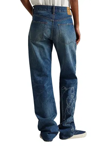 Polo Ralph Lauren Women's Relaxed Straight Jeans - Junesel Wash | Thumbnail 4