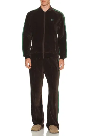 Needles Boot Cut Track Pant In Brown | Thumbnail 5