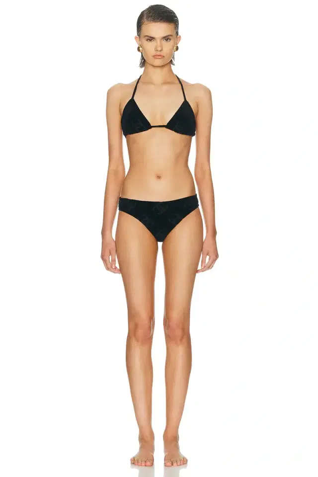 chanel Chanel Velour Bikini Set