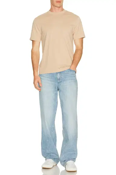 Frame Short Sleeve Light Cotton Tee | Thumbnail 3