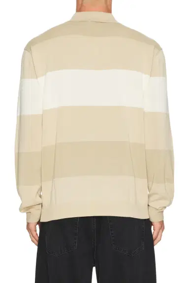 Khalhon Coastal Stripe Knit Polo Jacket | Thumbnail 2
