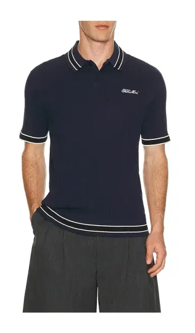 Khalhon Varsity Tipped Rib Polo | Thumbnail 6