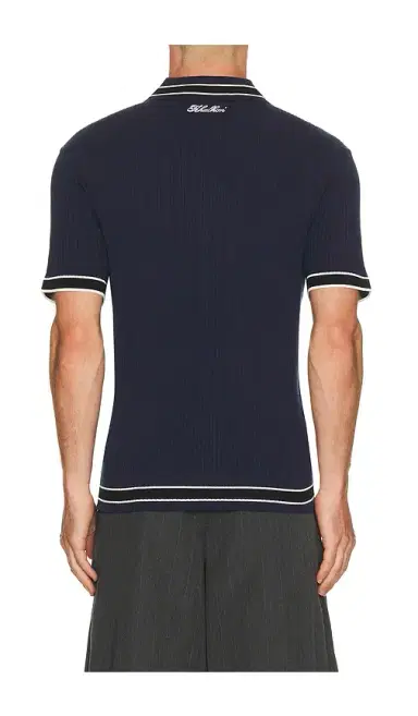 Khalhon Varsity Tipped Rib Polo | Thumbnail 7