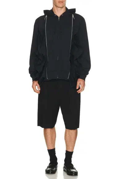 COMME des GARCONS BLACK Wool Tailored Shorts | Thumbnail 3 COMME des GARCONS BLACK Wool Tailored Shorts | Thumbnail 3