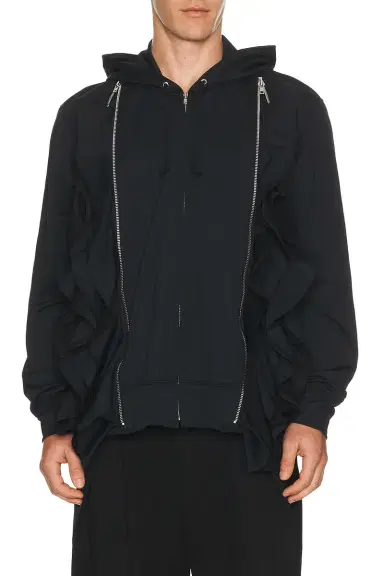 COMME des GARCONS Homme Plus Double Zipper Hoodie | Thumbnail 1