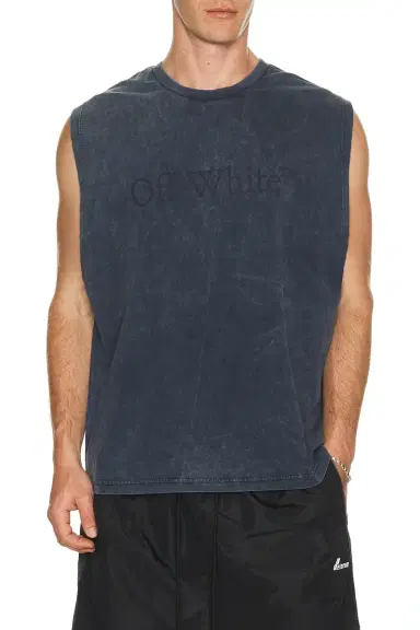 Off-White Laundry Sleeveless Tee | Thumbnail 1 Off-White Laundry Sleeveless Tee | Thumbnail 1