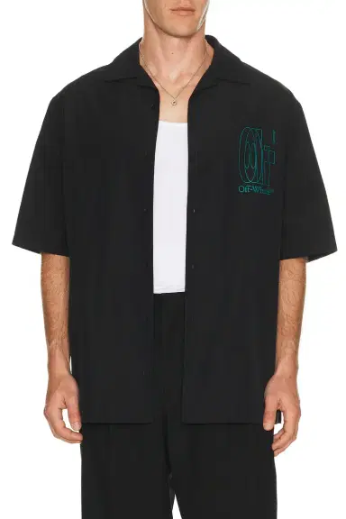 OFF-WHITE Double Arrow Bowling Shirt | Thumbnail 2
