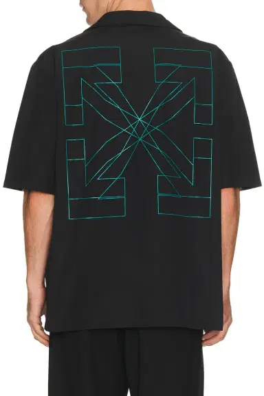 OFF-WHITE Double Arrow Bowling Shirt | Thumbnail 1