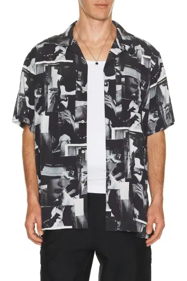 vowels Printed Still Shirt | Thumbnail 1