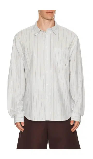 vowels Long Sleeve Striped Button Down Shirt | Thumbnail 6 vowels Long Sleeve Striped Button Down Shirt | Thumbnail 6