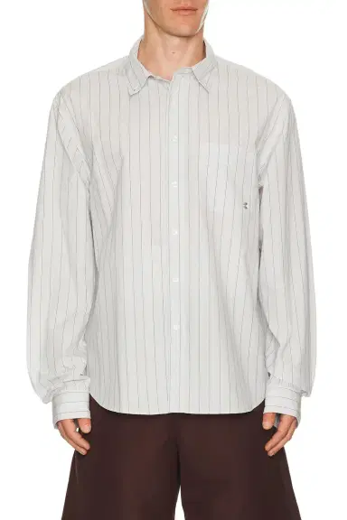 vowels Long Sleeve Striped Button Down Shirt | Thumbnail 1 vowels Long Sleeve Striped Button Down Shirt | Thumbnail 1