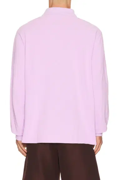 vowels Long Sleeve Pique Polo | Thumbnail 2