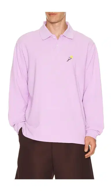 vowels Long Sleeve Pique Polo | Thumbnail 6