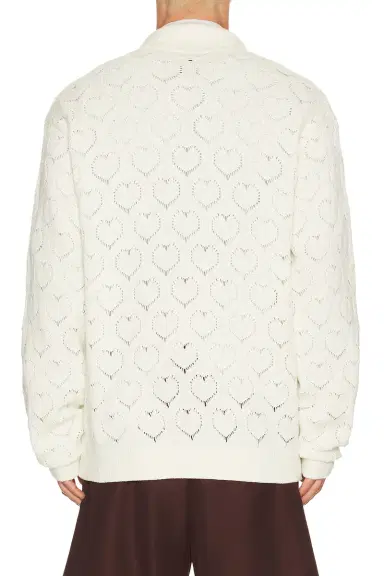 vowels Eyelet Knitted Zip Up | Thumbnail 2 vowels Eyelet Knitted Zip Up | Thumbnail 2