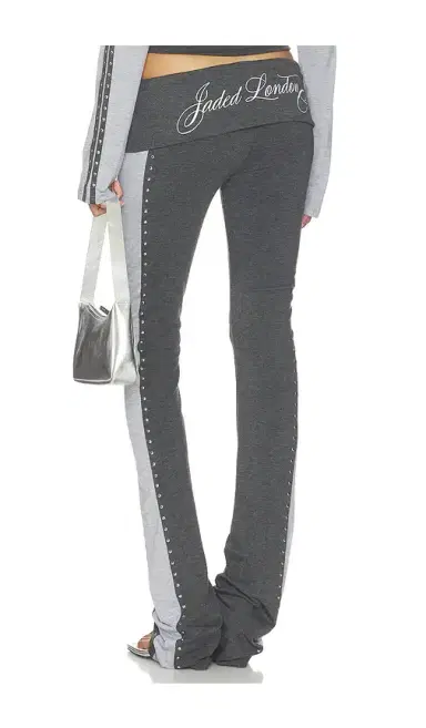 Jaded London Foldover Studded Trouser | Thumbnail 1