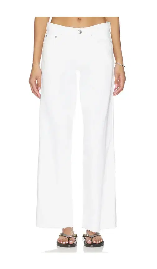 Rag & Bone Featherweight Cam Low-Rise Full Straight Jeans