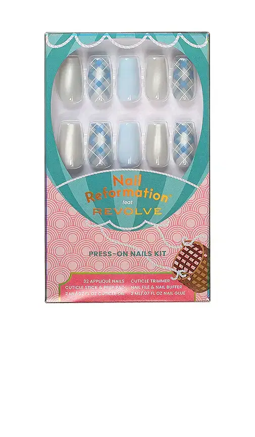 Nail Reformation x REVOLVE Cloud Plaid Press On Nails