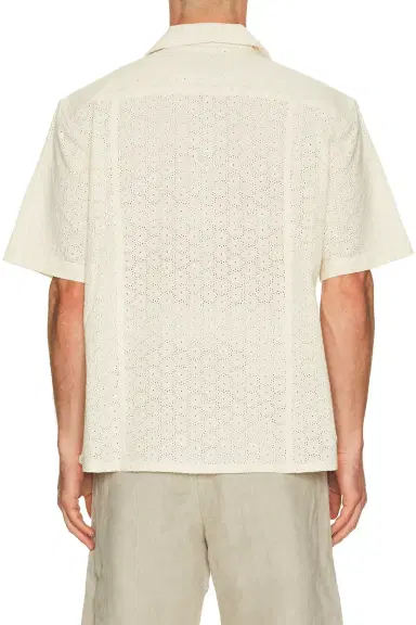 Corridor Floral Eyelet Short Sleeve Shirt | Thumbnail 4