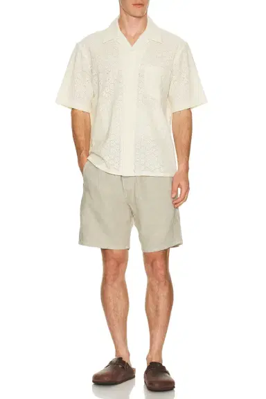 Corridor Floral Eyelet Short Sleeve Shirt | Thumbnail 5