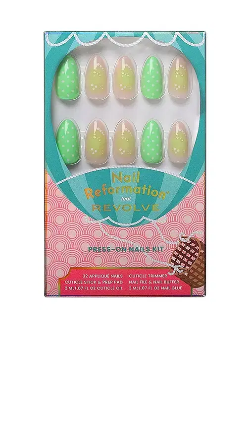 Nail Reformation x REVOLVE Lime Blossom Press On Nails