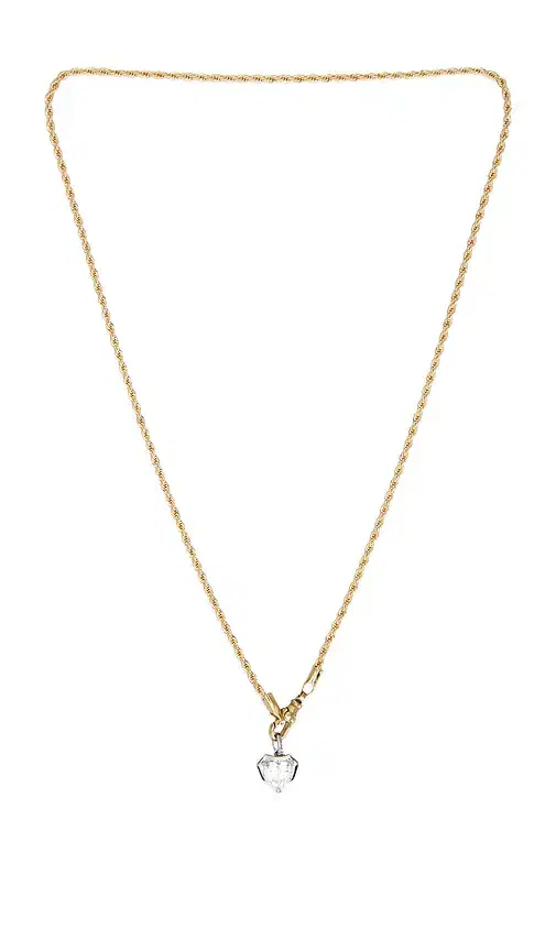 SHASHI Heart Georgian Cut Pendant Necklace