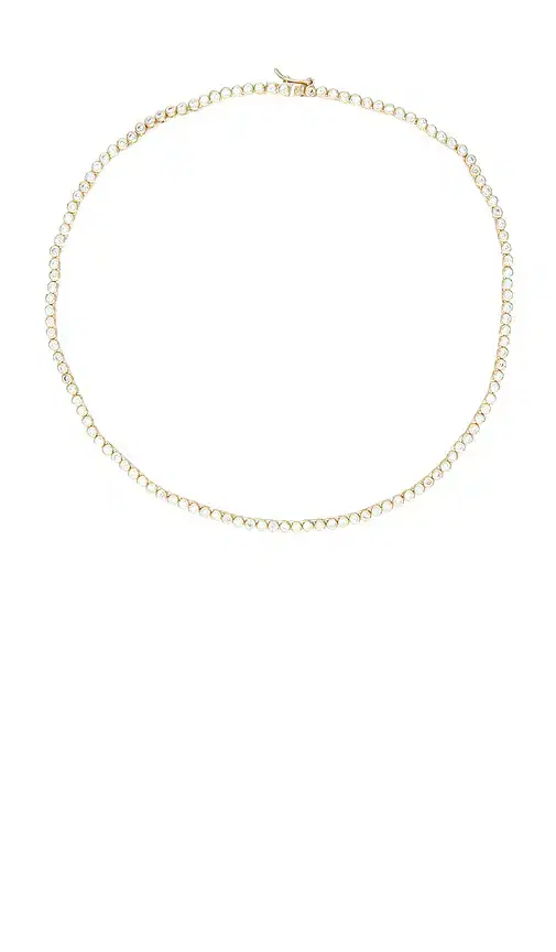 SHASHI Bezel Tennis Necklace