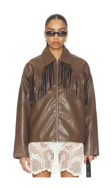 MORE TO COME Mia Faux Leather Jacket | Thumbnail 2 MORE TO COME Mia Faux Leather Jacket | Thumbnail 2
