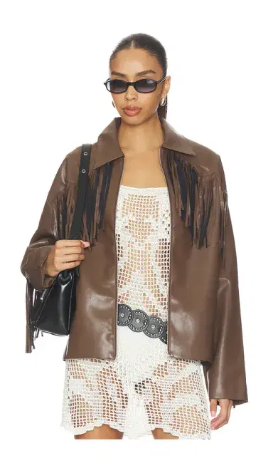 MORE TO COME Mia Faux Leather Jacket | Thumbnail 1 MORE TO COME Mia Faux Leather Jacket | Thumbnail 1