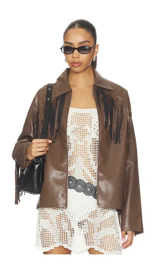Mia Faux Leather Jacket