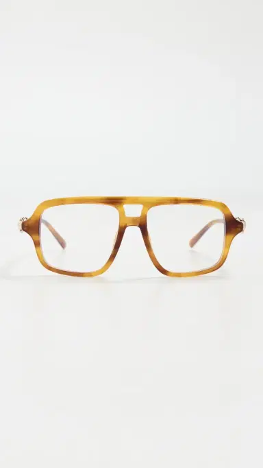 Gucci Horsebit Glasses Havana/Transparent One Size | Thumbnail 2